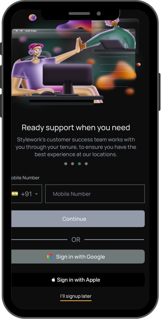 Create an account on Stylework App