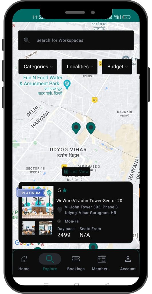 explore workspaces in Stylework app