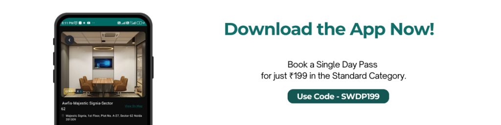 download the app to book coworking spaces or meeting room in mumbai